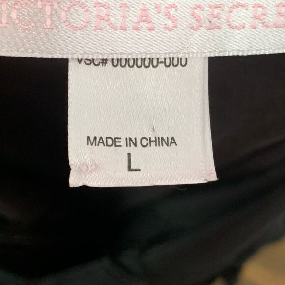 Victorias Secret Slip Dress Gown Womens Large Black Silk Cowl Neck Adj Straps - Picture 4 of 6